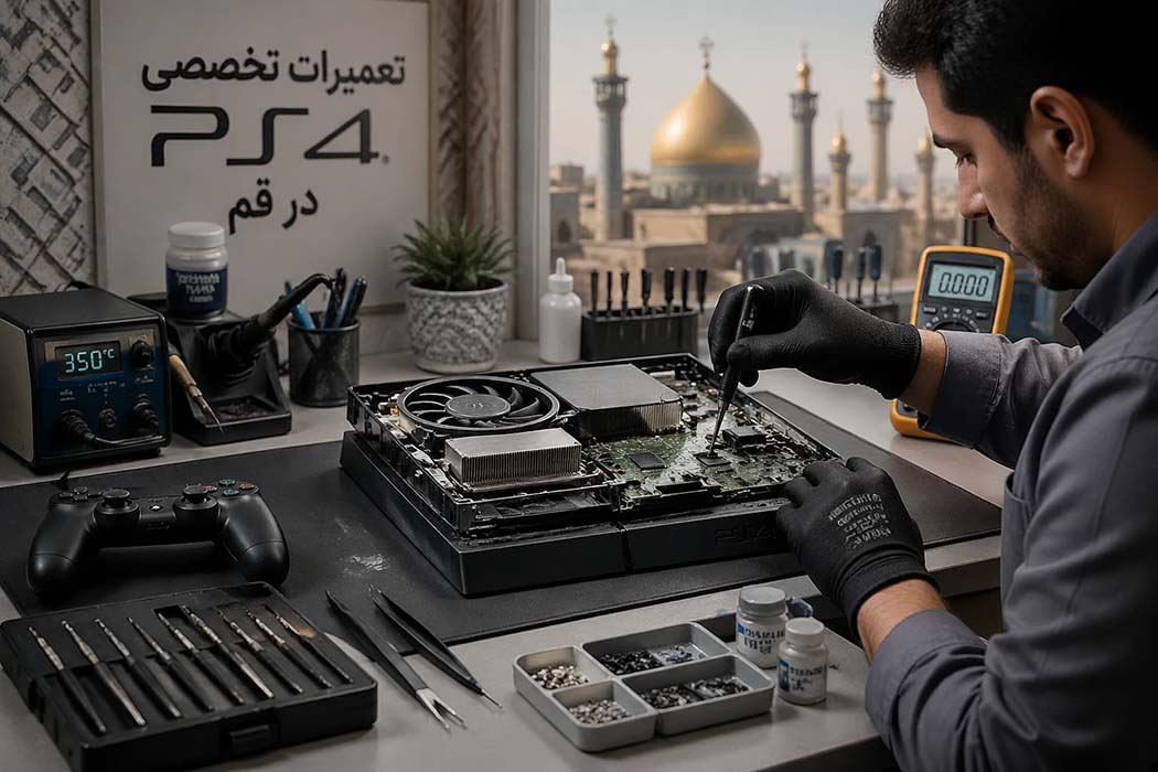 خدمات تعمیر PS4 در قم