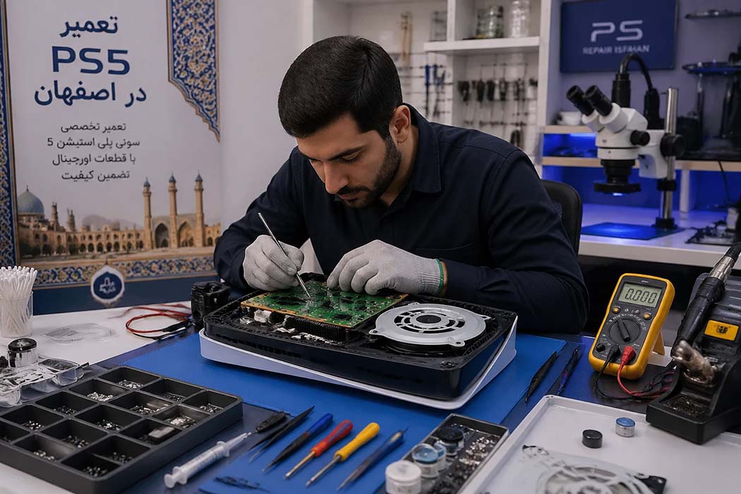 خدمات تعمیر ps5 در اصفهان